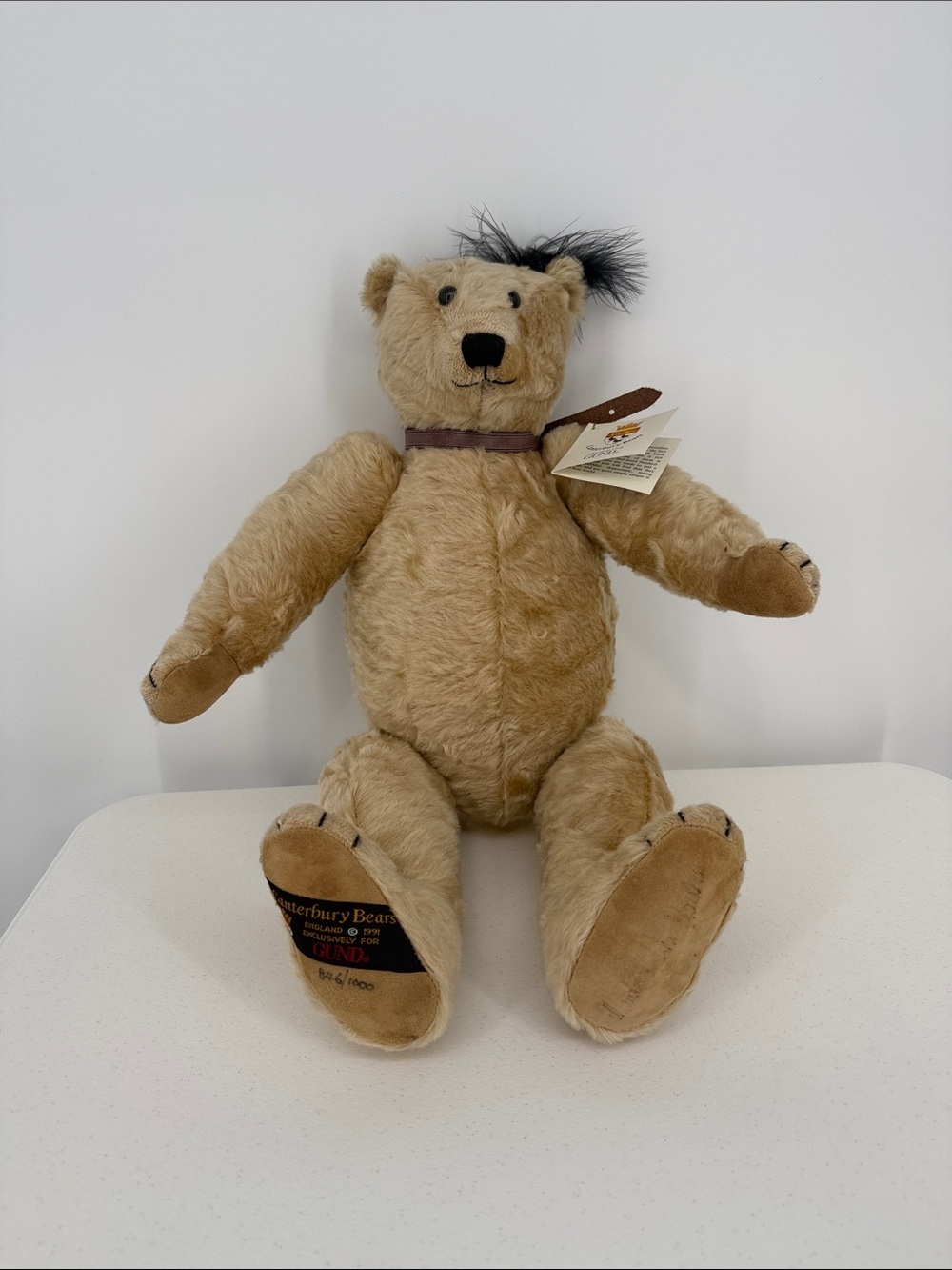 Vintage Canterbury Bear teddy bear produced exclusively for Gund